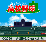 Chi to Ase to Namida no Koukou Yakyuu — Title screen