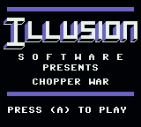 Chopper War — Title screen