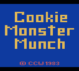 Cookie Monster Munch — Title screen