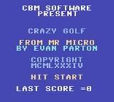 Crazy Golf GBC — Title screen