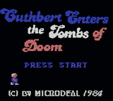 Cuthbert Enters The Tombs Of Doom — Title screen