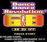 Dance Dance Revolution GB — Title screen