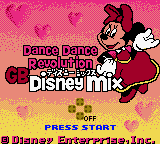 Dance Dance Revolution GB : Disney Mix — Title screen