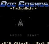 Doc Cosmos - The Saga Begins — Title screen