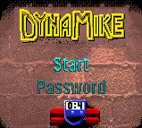 DynaMike — Title screen