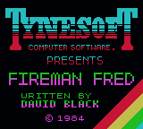 Fireman Fred — Title screen