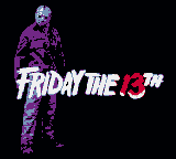 Friday The 13th - The GB Game — Title screen