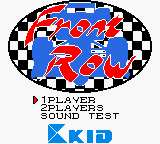 Front Row — Title screen