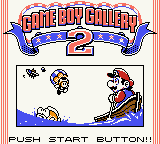 Game Boy Gallery 2 — Title screen