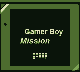 Gamer Boy Mission — Title screen