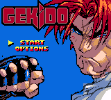 Gekido — Title screen