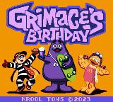 Grimace's Birthday — Title screen