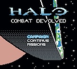 Halo Combat Devolved — Title screen