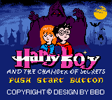 Harry Boy and The Chamber Of Secrets — Title screen