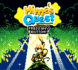 Hime's Quest — Title screen