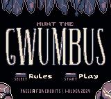 Hunt The Gwumbus — Title screen