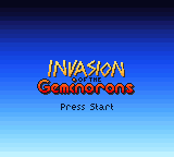 Invasion Of The Geminorons — Title screen