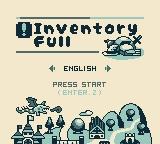 Inventory Full — Title screen