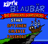 Kaept'n Blaubaer : Die verrueckte Schatzsuche — Title screen