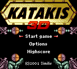 Katakis 3D — Title screen