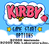 Kirby 'n' — Title screen