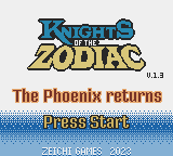 Knights Of The Zodiac - The Phoenix Returns — Title screen