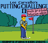 Lee Carvallo's Putting Challenge 2 — Title screen