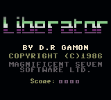 Liberator — Title screen
