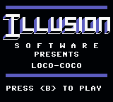 Loco-coco — Title screen