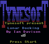 Lunar Docking — Title screen