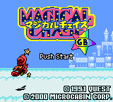 Magical Chase GB : Minarai Mahoutsukai Kenja no Tani e — Title screen
