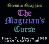 Magician's Curse, The — Title screen