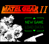 Matel Gear II — Title screen