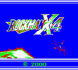 Megaman X4 — Title screen