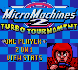 Micro Machines 2 - Turbo Tournament — Title screen