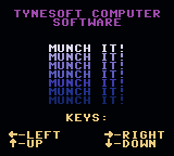 Munch It — Title screen