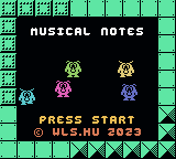 Musical Notes — Title screen