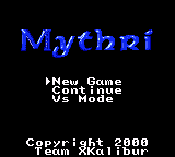 Mythri — Title screen