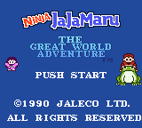 Ninja JaJaMaru - The Great World Adventure DX — Title screen