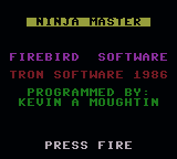 Ninja Master — Title screen