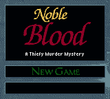 Noble Blood — Title screen