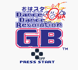 Ohasuta Dance Dance Revolution GB — Title screen