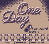 One Day — Title screen
