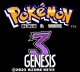 Pokemon - Black And White 3 Genesis — Title screen