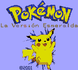 Pokemon - La Version Esmeralda - Special Pikachu Edition — Title screen