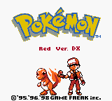 Pokemon - Red Version DX — Title screen