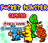 Pokemon - Sapphire Version — Title screen