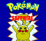 Pokemon Sapphire — Title screen