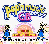Pop'n Music GB — Title screen