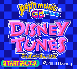 Pop'n Music GB : Disney Tunes — Title screen